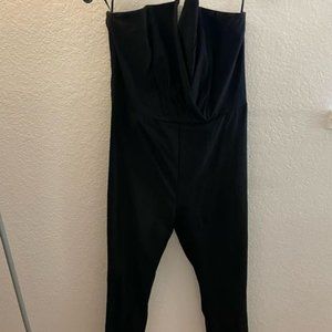 XL Black strapless jumpsuit